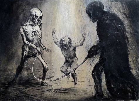 Paul Rumsey Skipping Rope 2004 Ink On Card 105 X 135 Inches