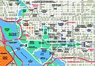 Washington DC online map - Simple overview & outline directions to fun ...