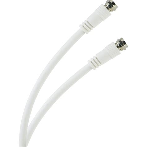 Ge Rg6 Coaxial Cable 25 Ft F Type Connectors Double Shielded Coax