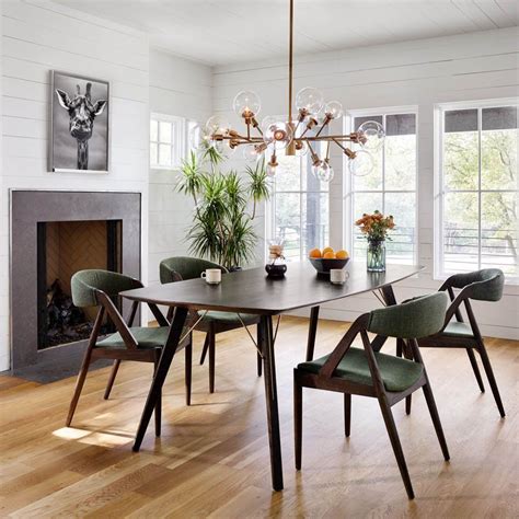 Thoreau Dining Table - Burnt Oak | Mid century dining room, Dining room design, Modern dining room