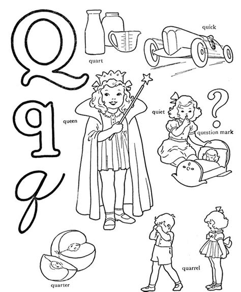 Q For Coloring Activity Alphabet Coloring Pages Alphabet Coloring