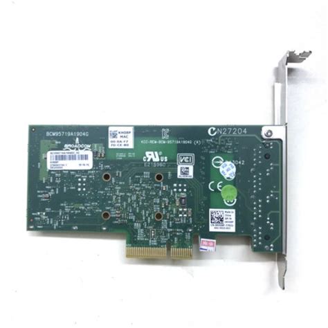 Dell Broadcom Bcm5719 Quad Port Pcie Gigabit Ethernet Network Card