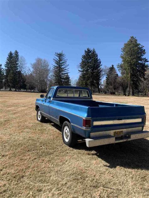 1978 Chevrolet C20k20 Pickup Blue Rwd Automatic Scottsdale Camper