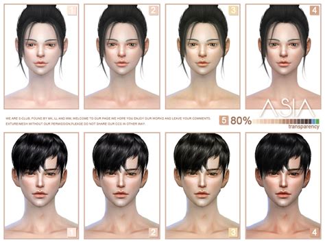 Asian Skintones 30 All Ages By S Club Wmll At Tsr Sims