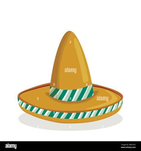 Sombrero Sombrero Tnico Mexicano Elemento Aislado Ilustraci N De Dibujo Vectorial Para Icono