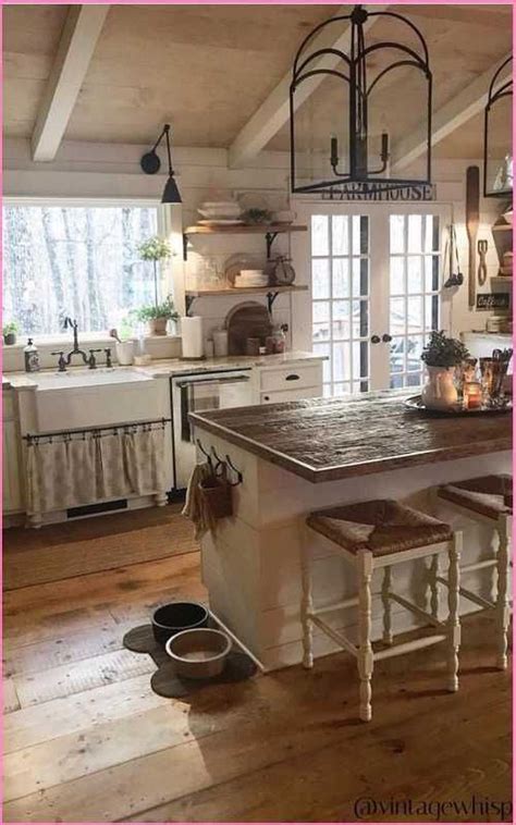 40 Beautiful Farmhouse Chic Kitchen Decor Ideas Farmhouse Kitchen