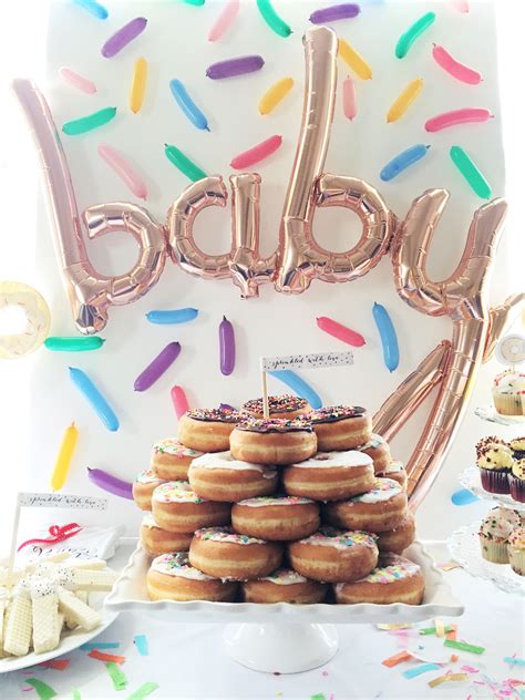 Sprinkles And Donuts Theme Baby Shower Junerosephotography Sprinkle