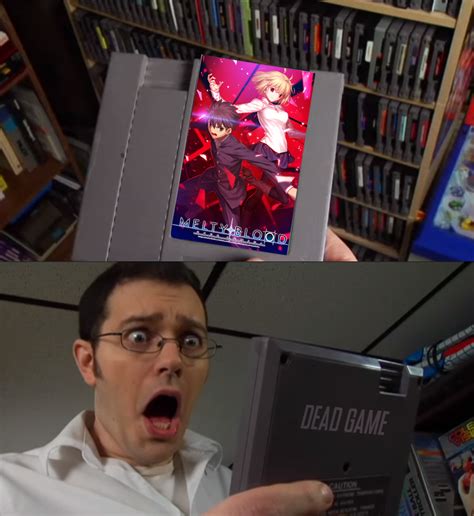 Avgn Looks At Melty Blood The Angry Video Game Nerd Know Your Meme