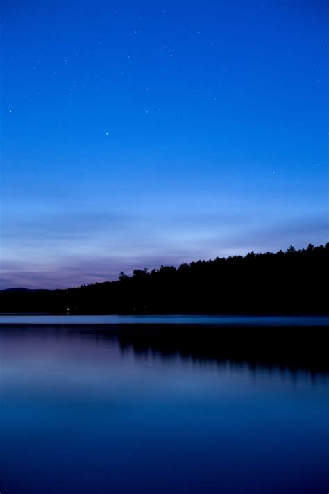 Subtle Blue Twilight Reflections Free Nature Stock