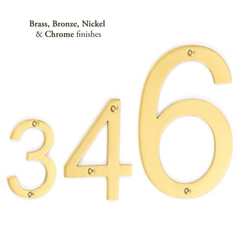 Arial Font Numerals House Number Signs