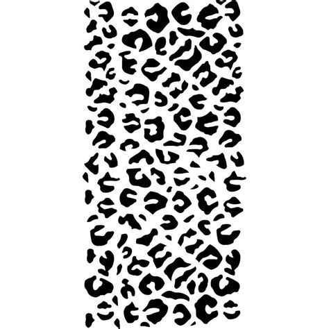 Printable Leopard Print Stencil