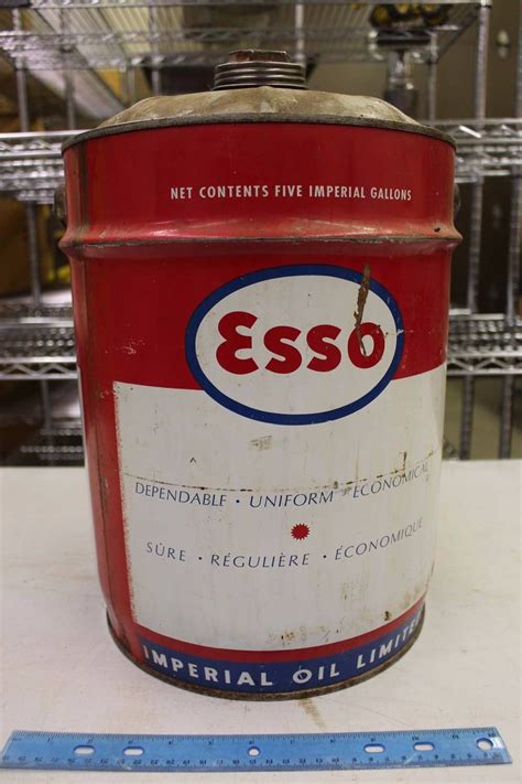 Esso Imperial Oil Ltd Pail Wspout 5 Imperial Gallonsempty