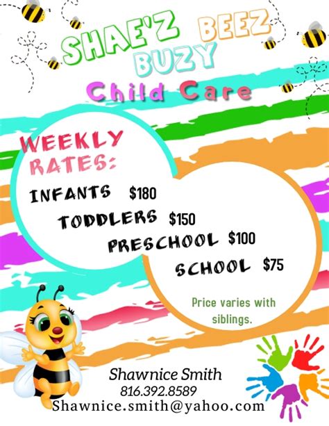 Copy Of Child Care Flyer Postermywall