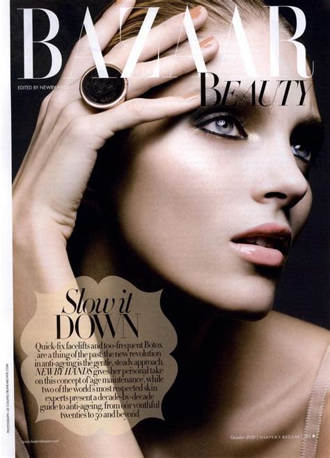 Harpers Bazaar Uk Editorial Bazaar Beauty Slow It Down October 2010