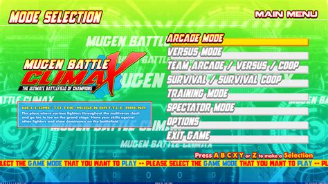 Mugen Battle Climax Screenpack Lifebars Released For Mugen 11 Only