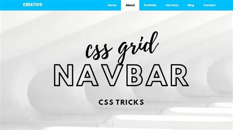 Simple Navbar Using Css Grid Css Flexbox Layout Youtube