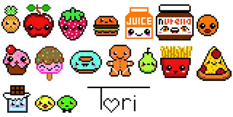 Kawaii Food Cute Sticker Pixel Art Pixel Art Food Anime Pixel The