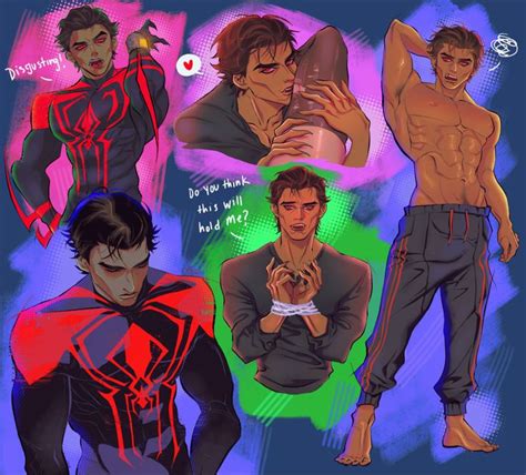 Spider Man Spiderverse Spiderman 2099 Miguel Ohara Across The Spiderverse Hot Anime Guy