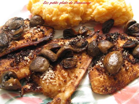 Les petits plats de Diane ange Filets de sole tériyaki aux champignons