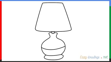 How To Draw A Lamp Step By Step For Beginners Youtube