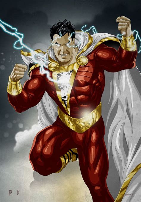 Pin By Bruce Thomas On Dc Character Artwork Shazam Dc Comics Captain