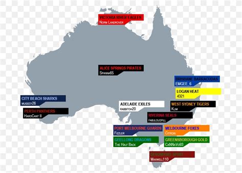 Australian Football League Location Team Map Perth Png 685x587px