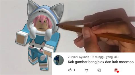 Menggambar Avatar Roblox BANGJBLOX Request Dari Kalian Part 3