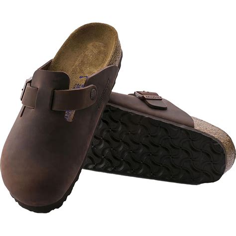 Birkenstock Boston Soft Footbed Leather Clog Mens