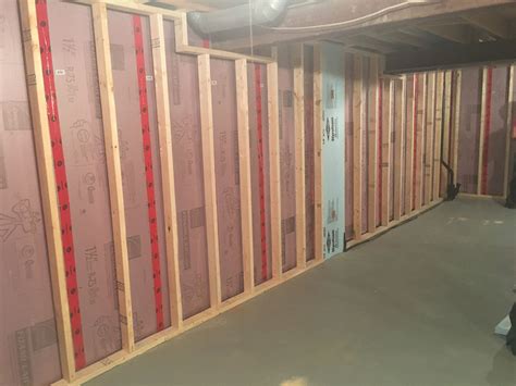 Framing Basement Shower Rooms Walls Nest Enterprises