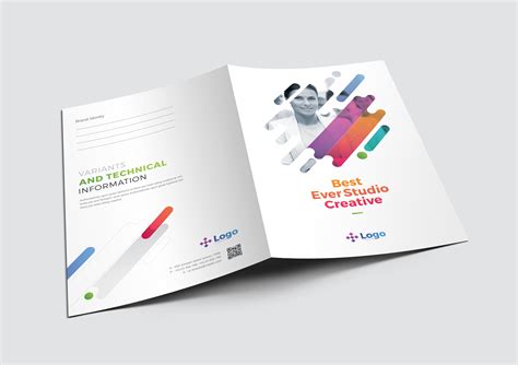 Colorful Professional Corporate Presentation Folder Template Graphic