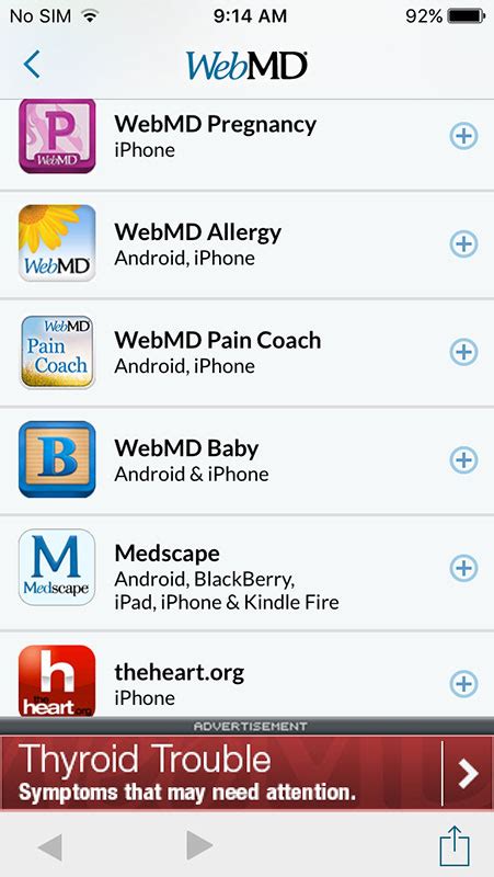 Symptom checkers provide individuals with a fast way to identify possible causes for their medical symptoms. WebMD App, symptom checker, medication reminder and ...