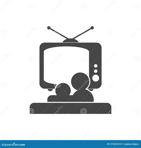 Tv Watching Icon Tv Logo Stock Illustration Illustration Of Design