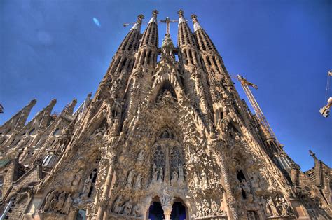 La Sagrada Familia Nativity Facade And Towers Hdr Flickr