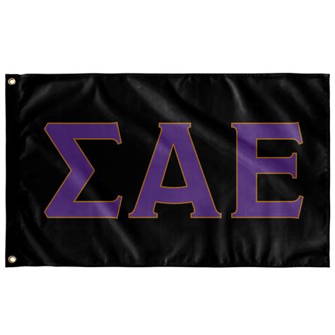 Sigma Alpha Epsilon Greek Letters Flag Fraternity Banners Wall