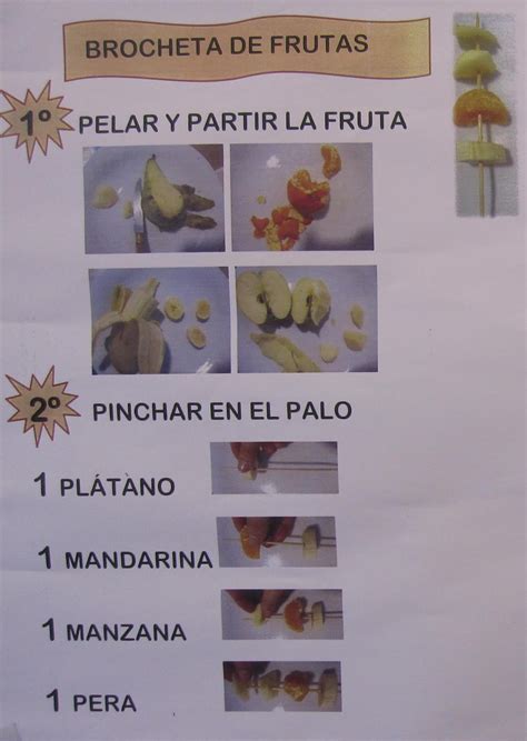 Top imagen receta de brochetas de frutas para niños Abzlocal mx