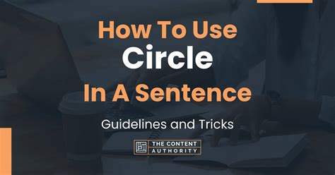 How To Use Circle In A Sentence Guidelines And Tricks