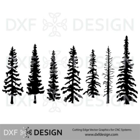 Tree Collection 1 Dxf File Cnc Plasma Cutting