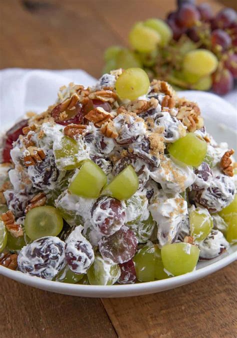 Classic Grape Salad Wbrown Sugar Pecan Topping Recipe Video