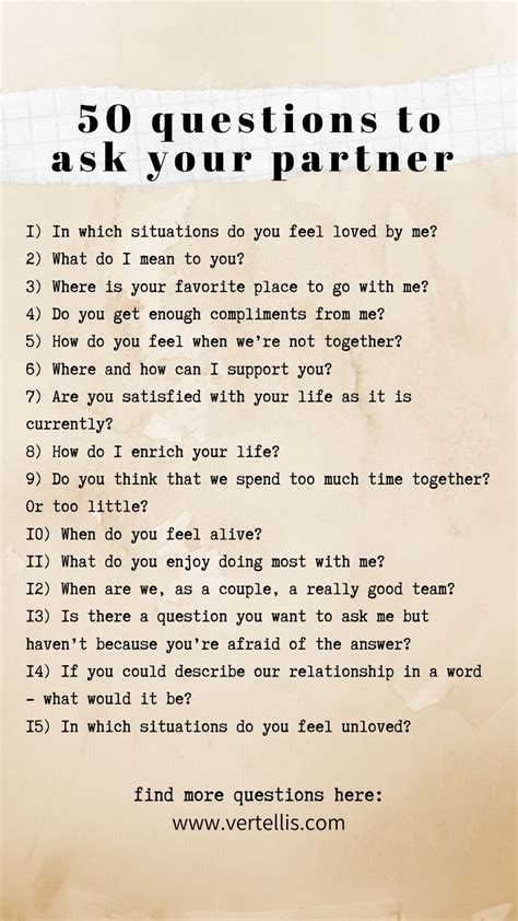 Questions To Ask Your Partner Romantic Questions Intimate Questions Healthy Relationship