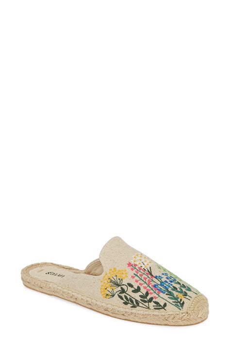 Buy Soludos Wildflowers Espadrille Mule Sand At 50 Off Editorialist