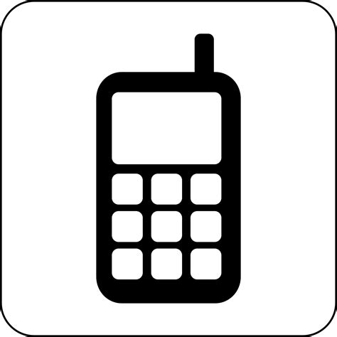 Free Cell Phone Symbol Png Download Free Cell Phone Symbol Png Png