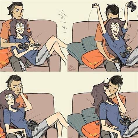 Pin By Nagash Daigotsu On Friki Gamer Couple Cute Comics Cute Couple Comics