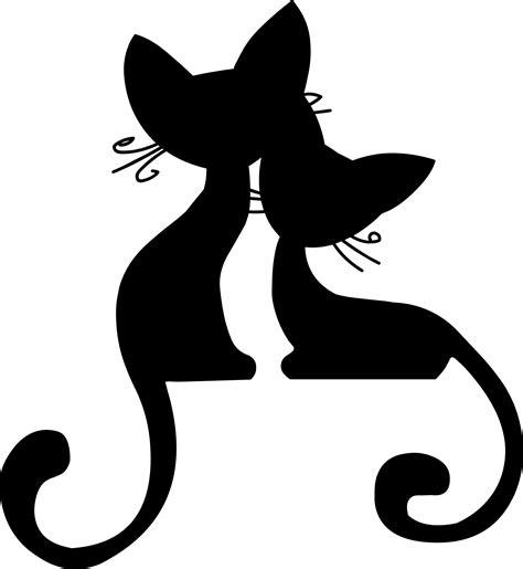 Cat Silhouette Kitten Cat Vector Png Download 16721818 Free