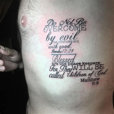 Sara Hadskey Tattoos Just Finished These Bible Verses On The Ribs