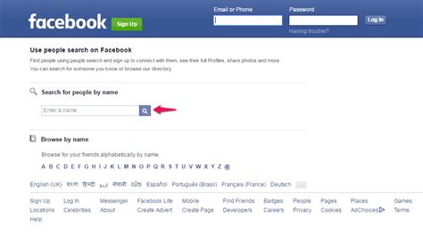 Facebook search for people without official account or logging in can be done via google or facebook itself. How to Facebook Search for People without Logging In