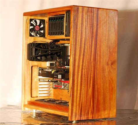 Solid Mahogony Wood Pc Case Wood Pc Case Wood Computer Case Diy Pc Case