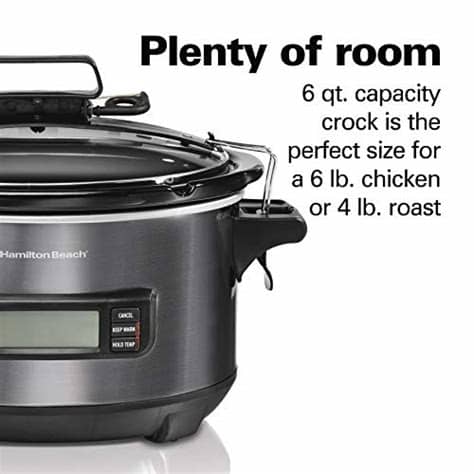 Fresh herbs should be added during if you pull up a recipe for your slow cooker and the temperature is in metric, use this conversion chart to find the right temperature to make sure. Hamilton Beach Portable 6-Quart Digital Programmable Slow ...