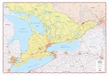 Super Large Map of Southern Ontario 2021 Edition Laminated 48" x 72 ...