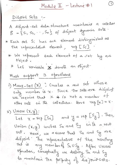 Disjoint Sets Practice Material For S3 Maths Cs Students Discrete