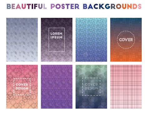 Beautiful Poster Backgrounds Stock Vector Illustration Of Gradient